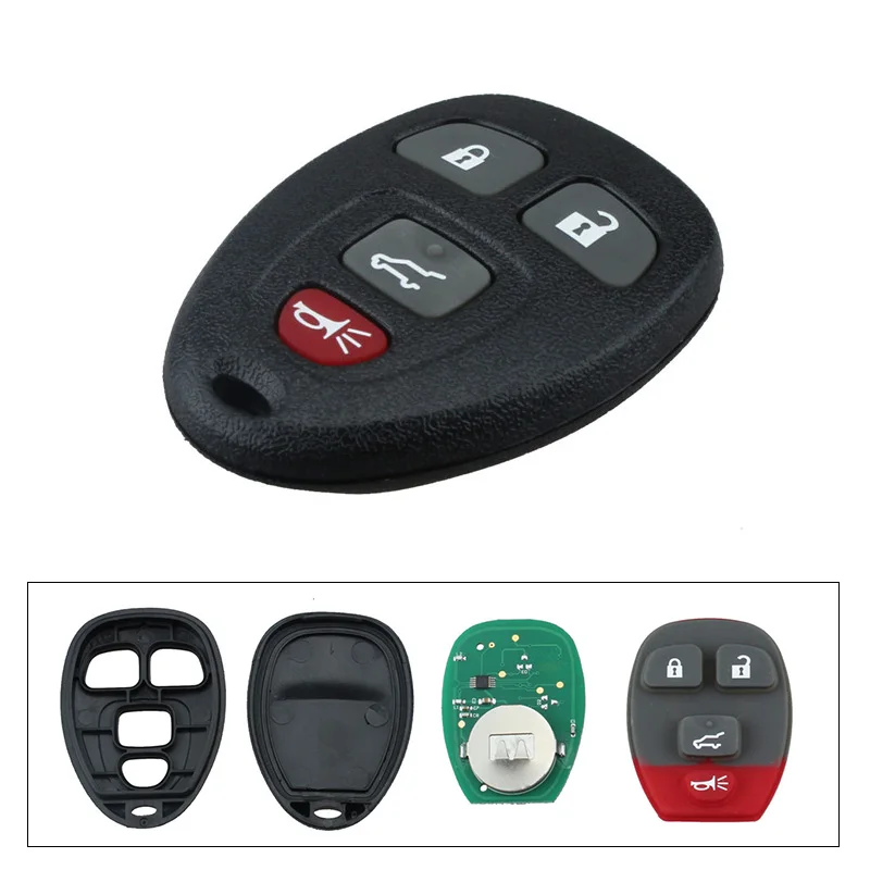 

315Hz 4 Buttons Remote Start Keyless Remote Control Entry Key Fob Transmitter Clicker Alarm for Chevy CMG OUC60270 / 15913416