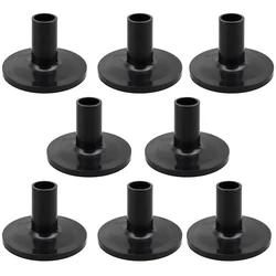 8pcs Long Cymbal Sleeves with Flange Base for Drum Set Percussion Instrument Parts Accessories