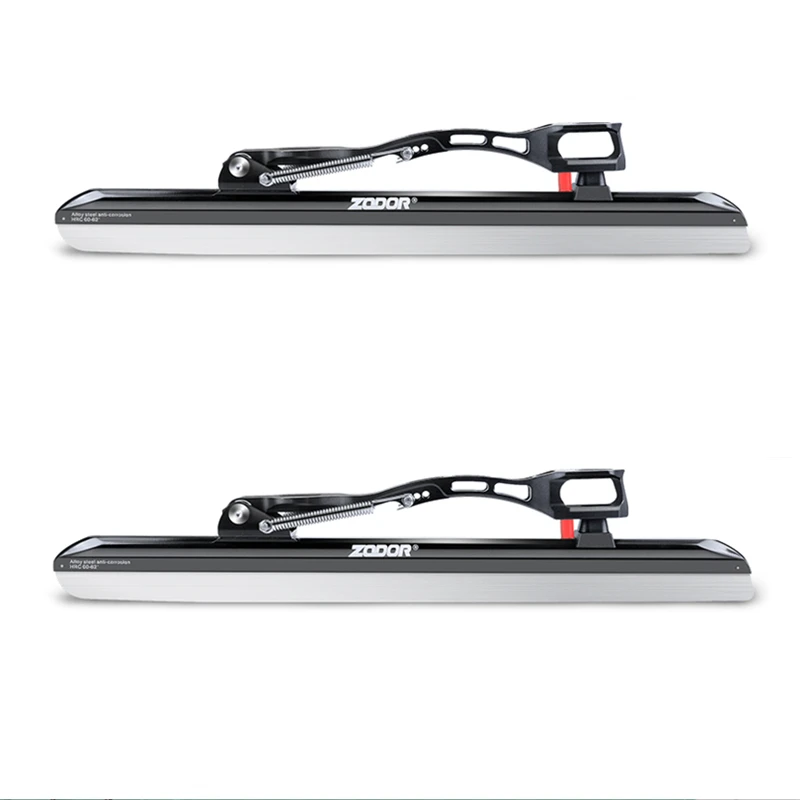 Zodor profissional de luxo lâmina de gelo skates faca suporte de patinação de velocidade 380mm 410mm 430mm 62-64 lâmina 7000 liga cnc luz