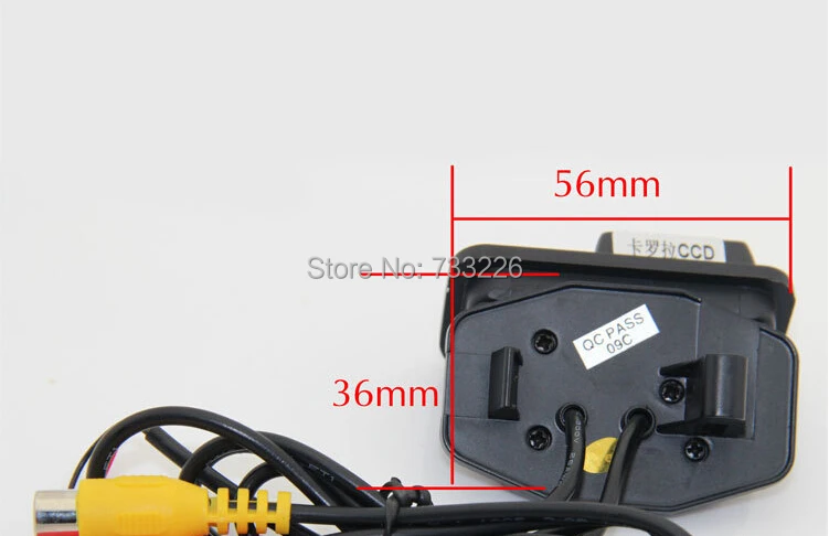 For Toyota Avensis T25 T27 car reversing rear view camera backup auto reverse camera system with parking line water proof