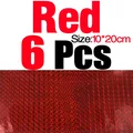 6 piezas Rojo
