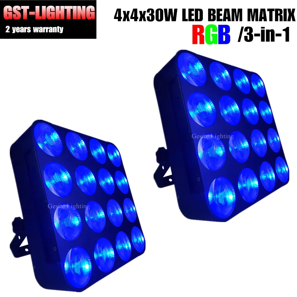 

2pcs/lot Guangzhou stage matrix light dmx 16x30w RGB changeable color led matrix blinder light