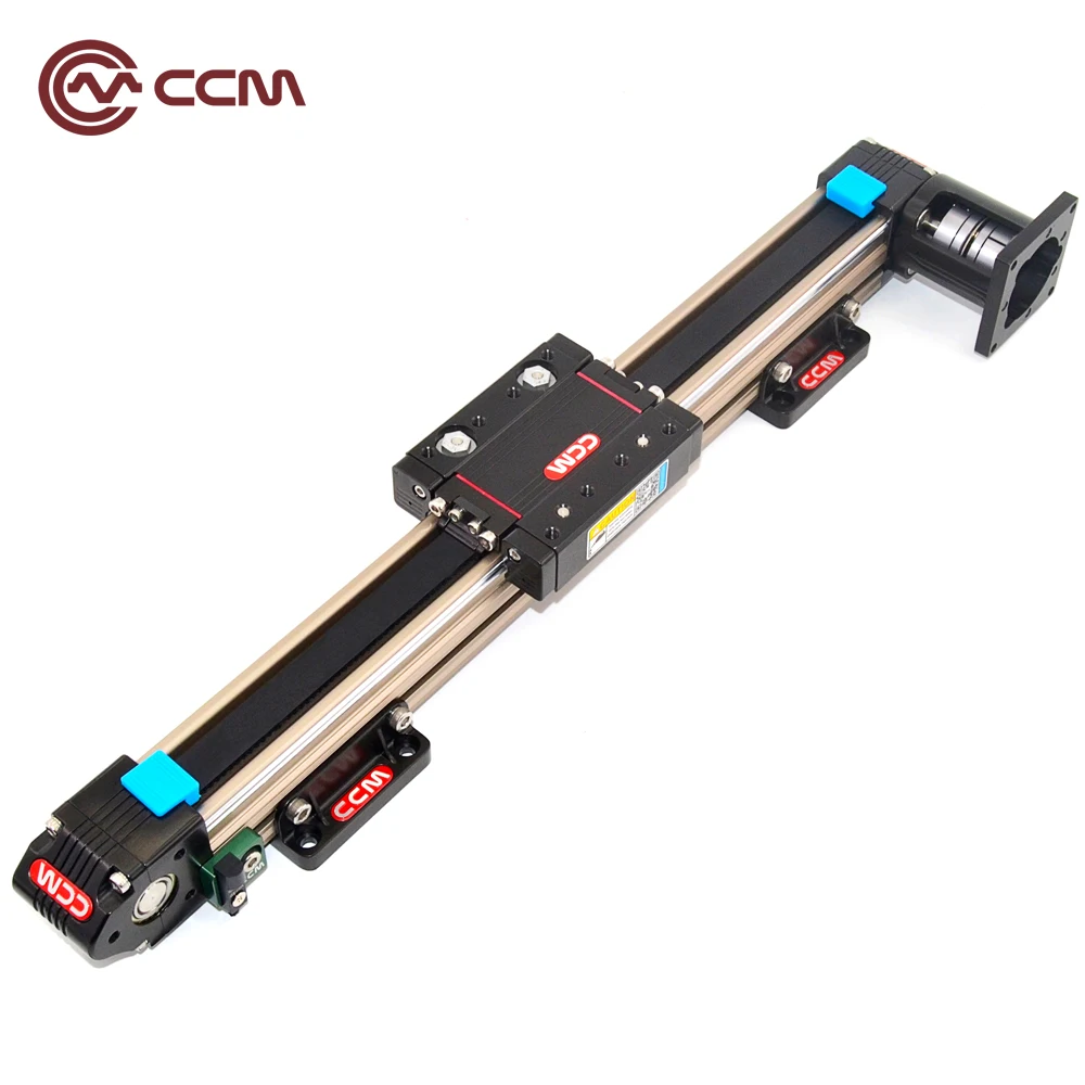 Belt driven linear axis 800mm Nema23 stepper motorized drive