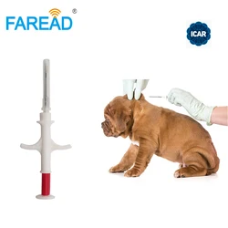 Faread-Chip RFID de FDX-B para identificación de mascotas, implante indoloro de animales, para Búfalo, pescado, caballo, perro y gato, 1,25x7, 1,4x8, 2,12x12mm