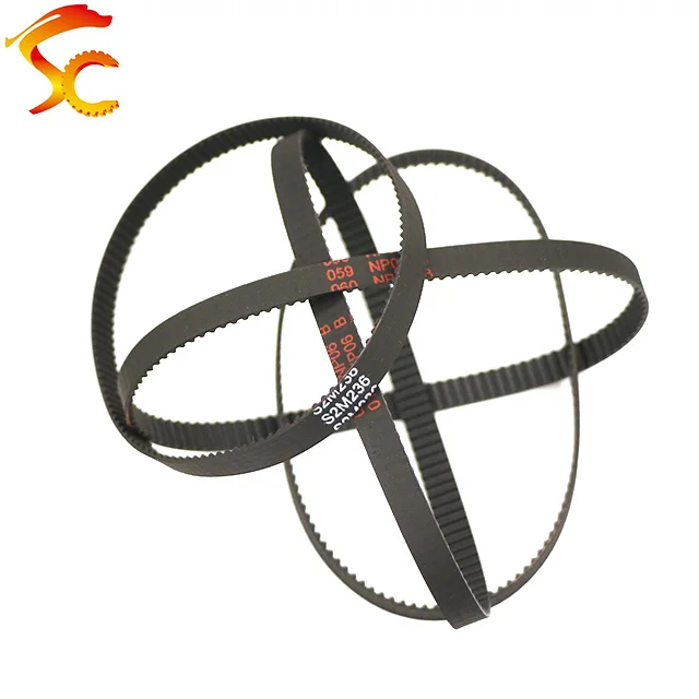 2pcs 3D printer S2M closed loop rubber length 234mm/236mm/250mm/264mm/276mm/284mm belt width 3mm/6mm/9mm/10mm/12mm Timing belt