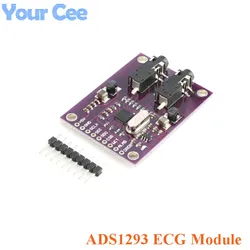 2pcs/1pc ADS1293 Digital Electrocardiogram (ECG) Module Physiological Signal Measurement 3-Channel 24-Bit Analog Front End