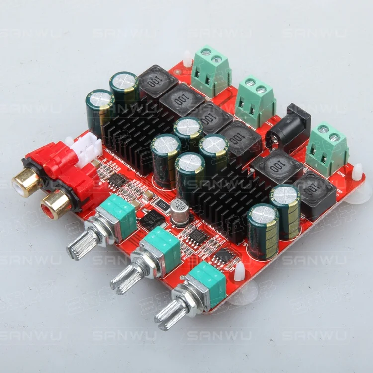 

DC24V 6A TPA3116 2.1 channel 2x50W+100W subwoofer digital audio power amplifier board