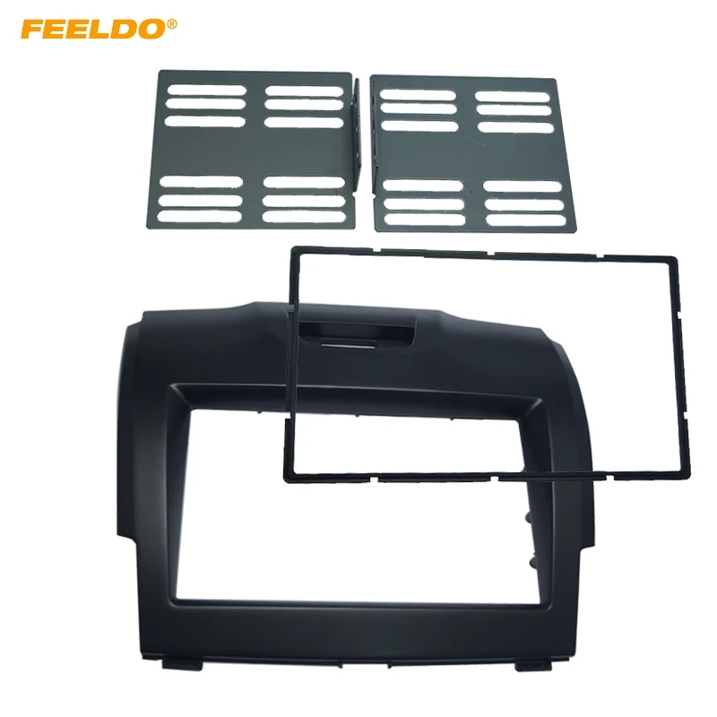 FEELDO Car Stereo Radio DVD 2Din Fascia Frame For CHEVROLET TrailBlazer ISUZU D-Max HOLDEN Colorado Dash Panel Frame Mount Trim