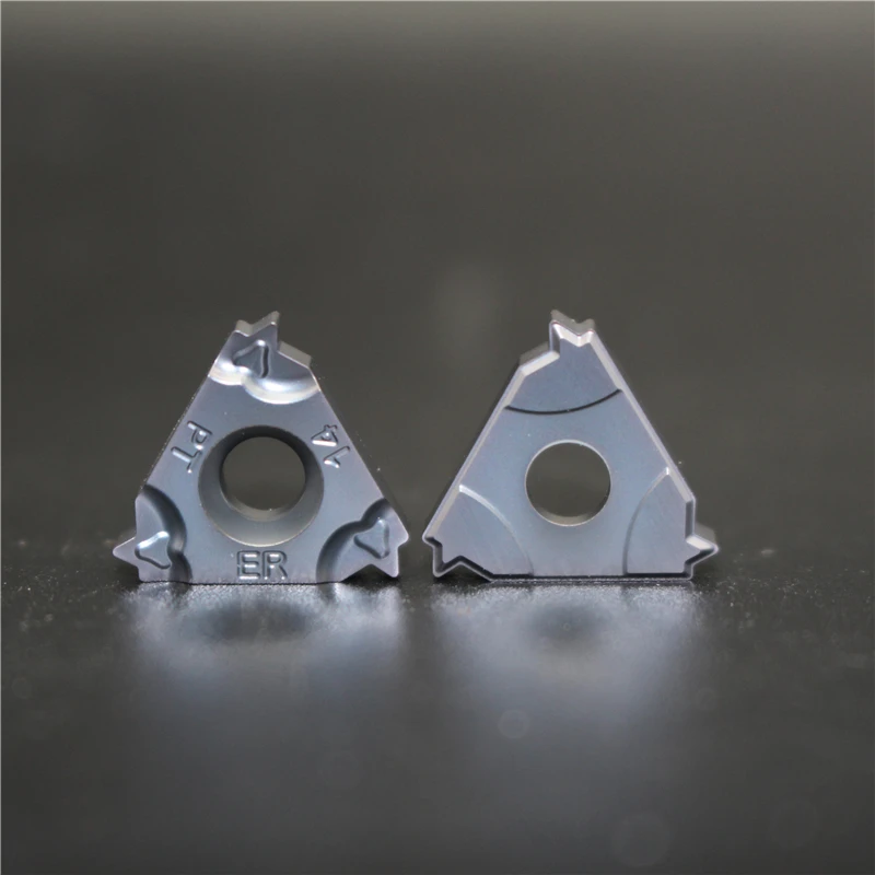10 pcs LÂMINA de Carboneto de Inserção de Rosca BSPT 14 16ERM 16IRM 11 19 28 BSPT 16ER M Cortador de Torno CNC Threading ferramenta
