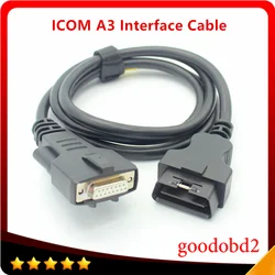 Dla BMW ICOM następny kabel interfejsu programowania diagnostycznego A3 kabel OBD2 16pin do 15pin kabel samochodowy ICOM A3 + B + C kodowanie podłącz kable A3