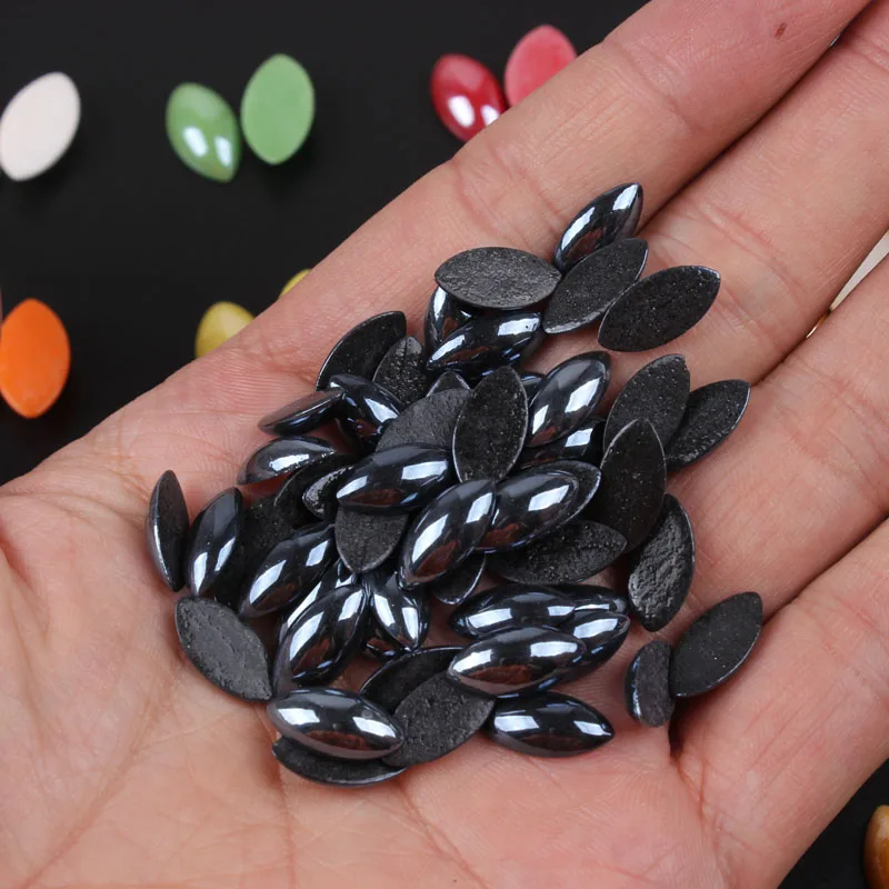 Mix color Ceramic Nail art Beads Horse eye Pearls 6mm-14mm 5 Sizes for Nail art DIY and garment free shipping