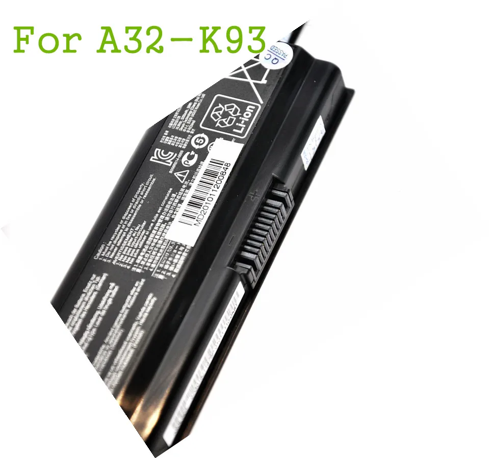 10.8V 56Wh Original New Laptop Battery A32-K93 For K93 K93S K93SV A93 A95 A32-K93 A41-K93 A42-K93 6CELL