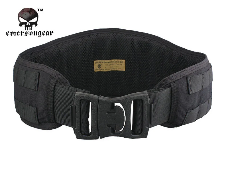 EmersonGear-Padded Molle Waist Belt, Airsoft Tactical Combat Belt, EM9086