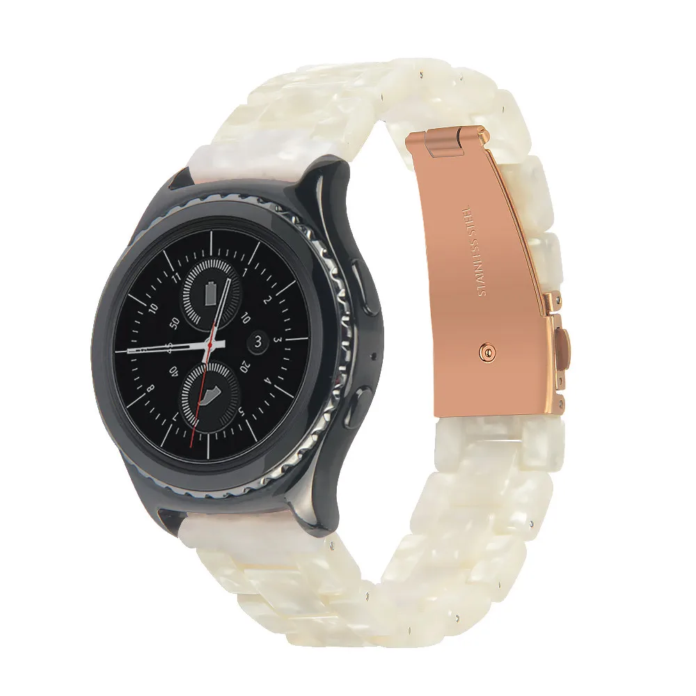 New Delicate Acetate Fiber Marbling สำหรับ Garmin Vivoactive3นาฬิกา20Mm เรซิ่นสายรัดข้อมือสำหรับ Huawei Watch