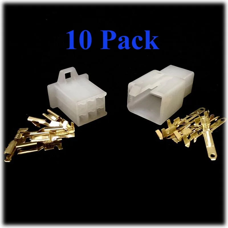 10 Pack 6 Way Motorcycle Connector fits 5 pin CDI unit Scooter Pit Monkey Quad Dirt Bike ATV NEW