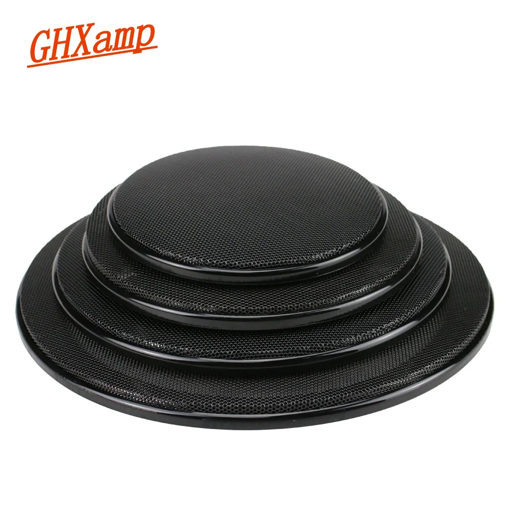 GHXAMP Czarny samochodowy głośnik sufitowy Siatka na kratkę 4 cale 5 cali 6,5 cala Osłona ochronna Subwoofer DIY głośnik ABS