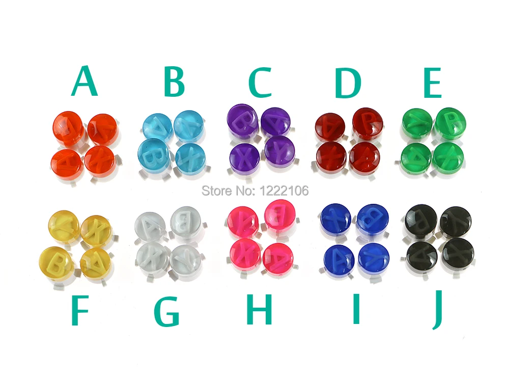 1 مجموعة ل جهاز مايكروسوفت إكس بوكس وان XBOXONE اللاسلكية ذراع تحكّم سلكيّة ABXY أزرار مع رسائل طقم عصري