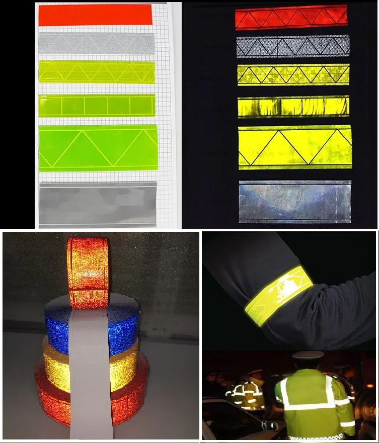 5CM*1M High Visibility PVC Flashing Tiny Star Reflection Tape Reflective Safety Clothing Accessories Road Traffic Warning Strip