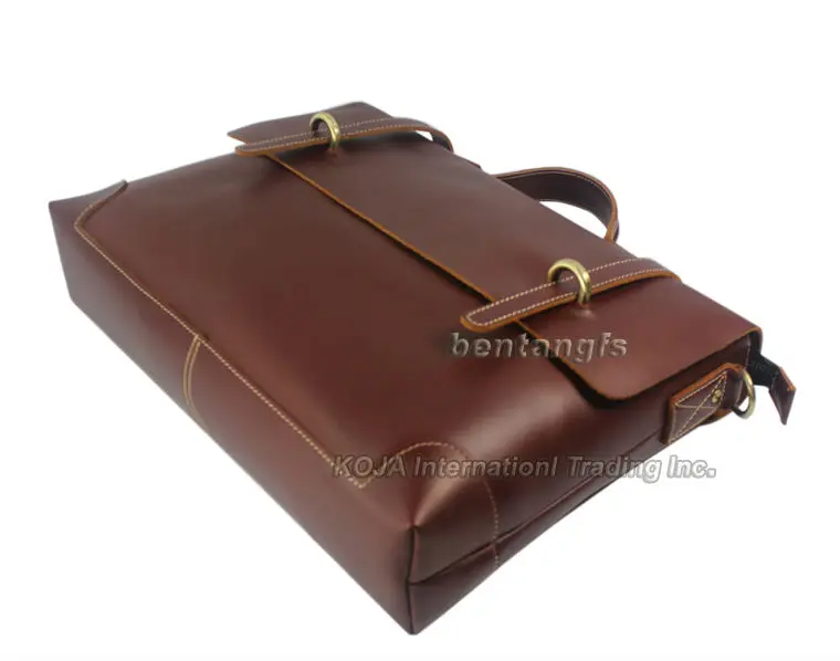 High Class Genuine Leather Men briefcase portfolio handbag business bag Tote 14\