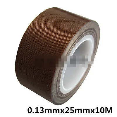 1Pc 0.13mm x5/8/10/13/15/19/20/25/30/38/40/50/60/100/200/300mm x10Meter PTFE Adhesive Tape Nonstick Free Shipping Coffee