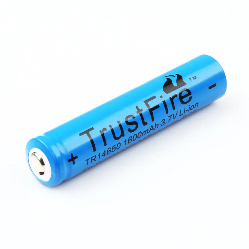 2pcs/lot Trustfire 14650 rechargeable Battery 3.7V 1600mAh Li-ion Camera Flashlight Torch Battery