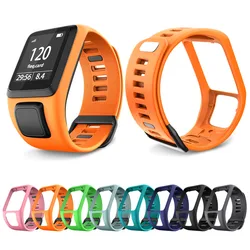 ANBEST Pulseira de Relógio de Silicone, Pulseira Relógio Desportivo, TomTom Runner 2, 3, Faísca, 3, Alta Qualidade