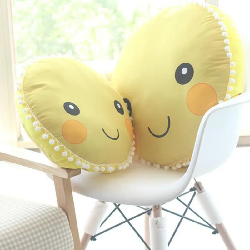 

Cute Soft Plush Smiley Sun Flower Pillow Plush Stuffed Toy Doll Sun Flower Cushion Cushion Rag Doll Children Holiday Gift