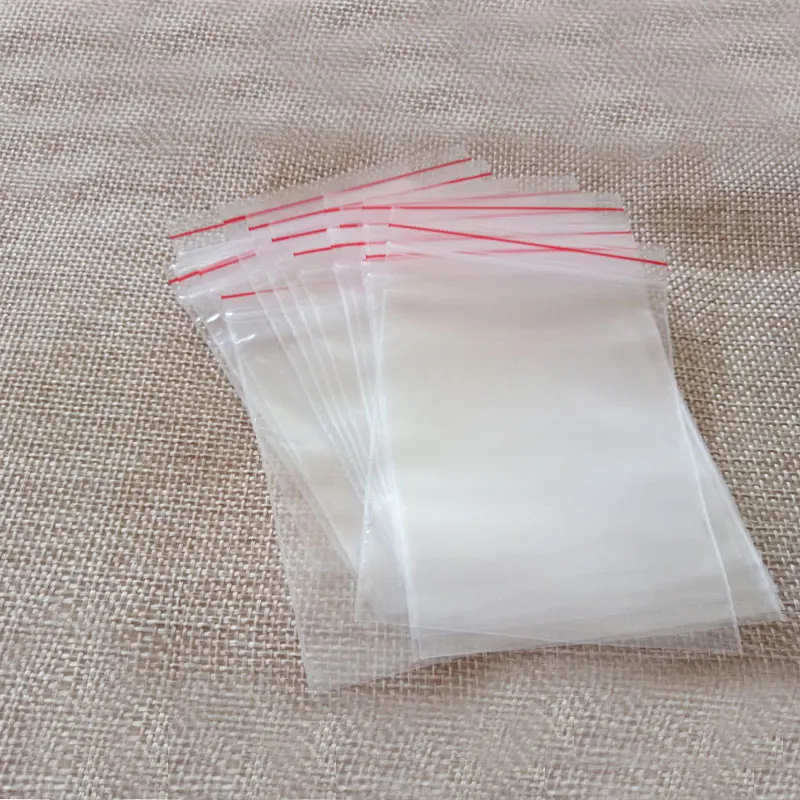 100pcs Small Ziplock Bags Clear Plastic Bags Transparent Pe Zip Lock Bag For Cloth/christmas/gifts/Jewelry Packaging Display Bag