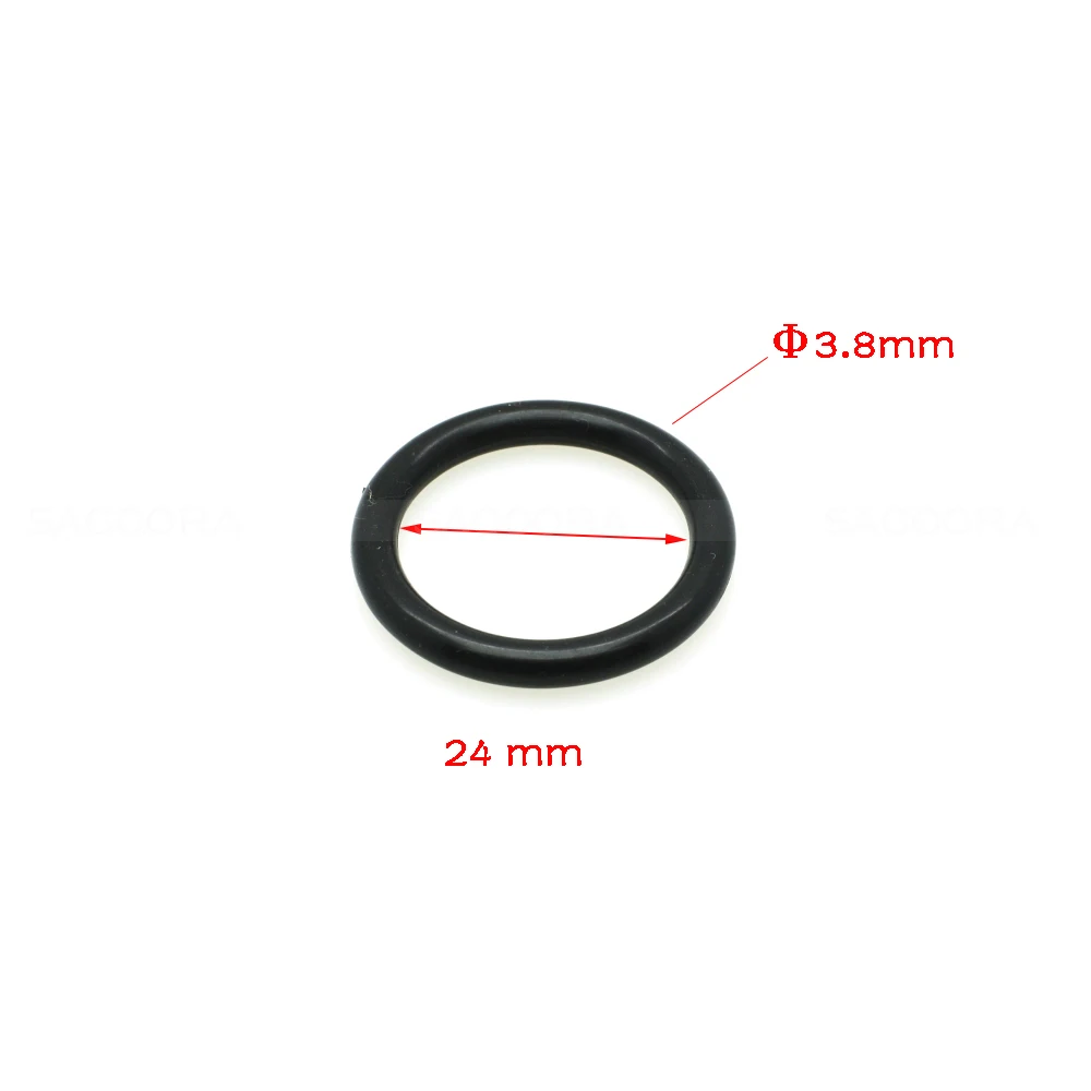 5pcs 24mm 30mm 35mm 40mm 45mm 50mm Inner Dia. Plastic O Ring Apparel Garments Shoes Backpack Outdoor Bag Parts Accessory