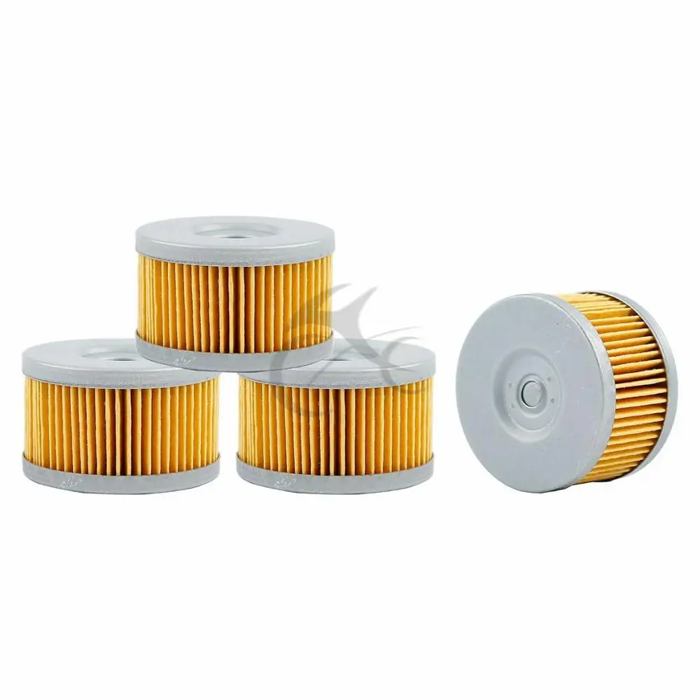 4 pcs Motorcycle Oil Filter For Suzuki DR600 DR650SE DR650S DR750 GSX750 SP500