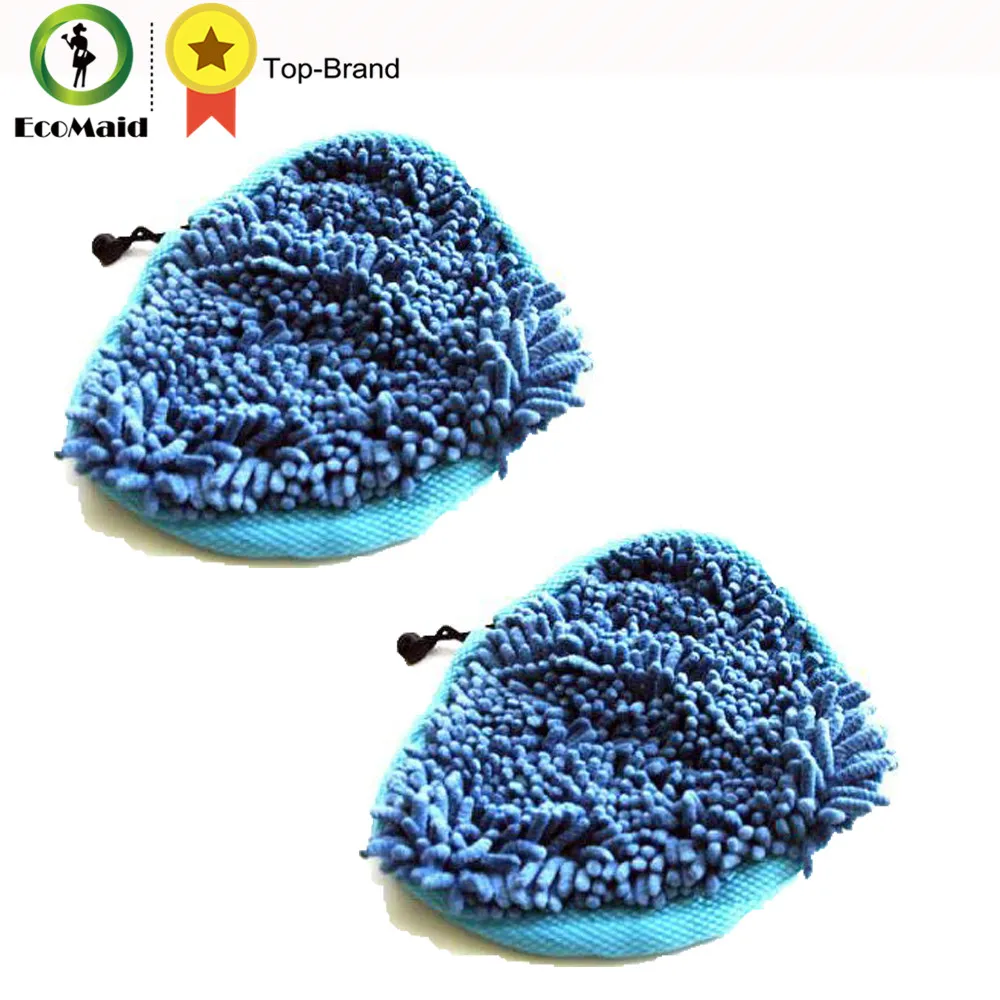 2 pcs Ultra Absorbant Mop Heavy Duty Deluxe Coral Microfiber Pads For T1 H20 H2O Steamboy Mop Cleaning Replacement