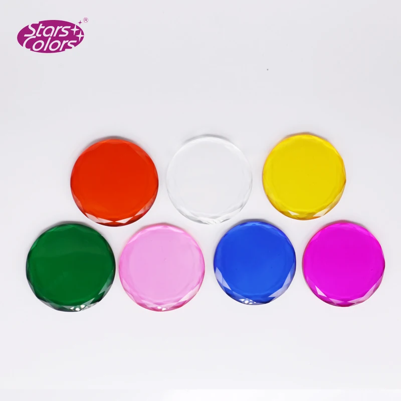 

StarColor 7 Different Colors 10 pieces/Lot Polygon Crystal Colorful Eyelash Glue holder Make Up Tools slow the glue to Dry