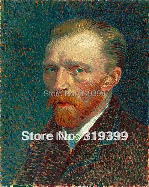 

Museum quality, 100% handmade oil painting reproduction on linen canvas, Free DHL,Self-Portrait, Spring 1887 by vincent van gogh