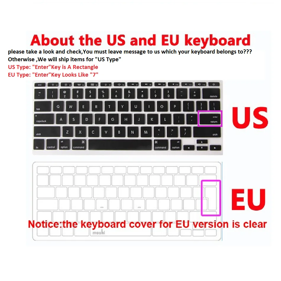 Rubberized Hard Case Keyboard Skin Cover +Screen Protector+Dust plug for Apple Macbook Pro 13/15 Air 13/11 Inch 12