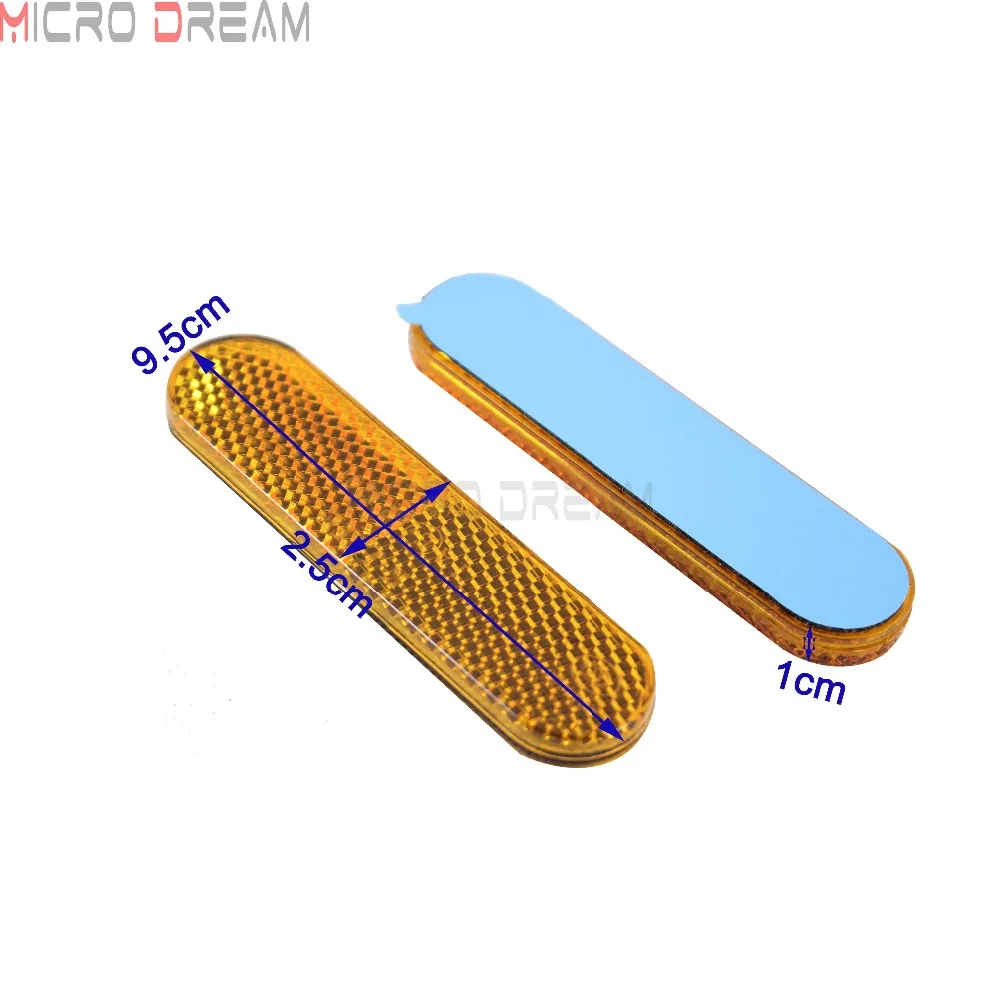 2 sztuk czerwone reflektory plastikowe reflektory motocyklowe reflektory widelec ATV motor terenowy ciężarówka naklejki reflektor ostrzeżenie o bezpieczeństwie uniwersalny — zdjęcie 6