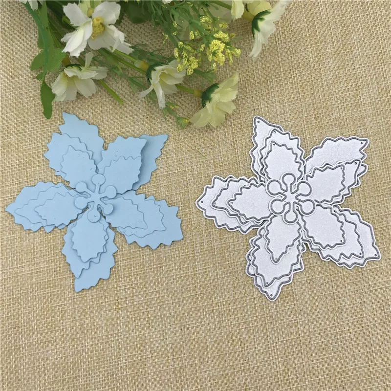 Flowers Leaves stencil Metal Cutting Dies Stencil Scrapbooking Photo Album Card Paper Embossing Craft DIY