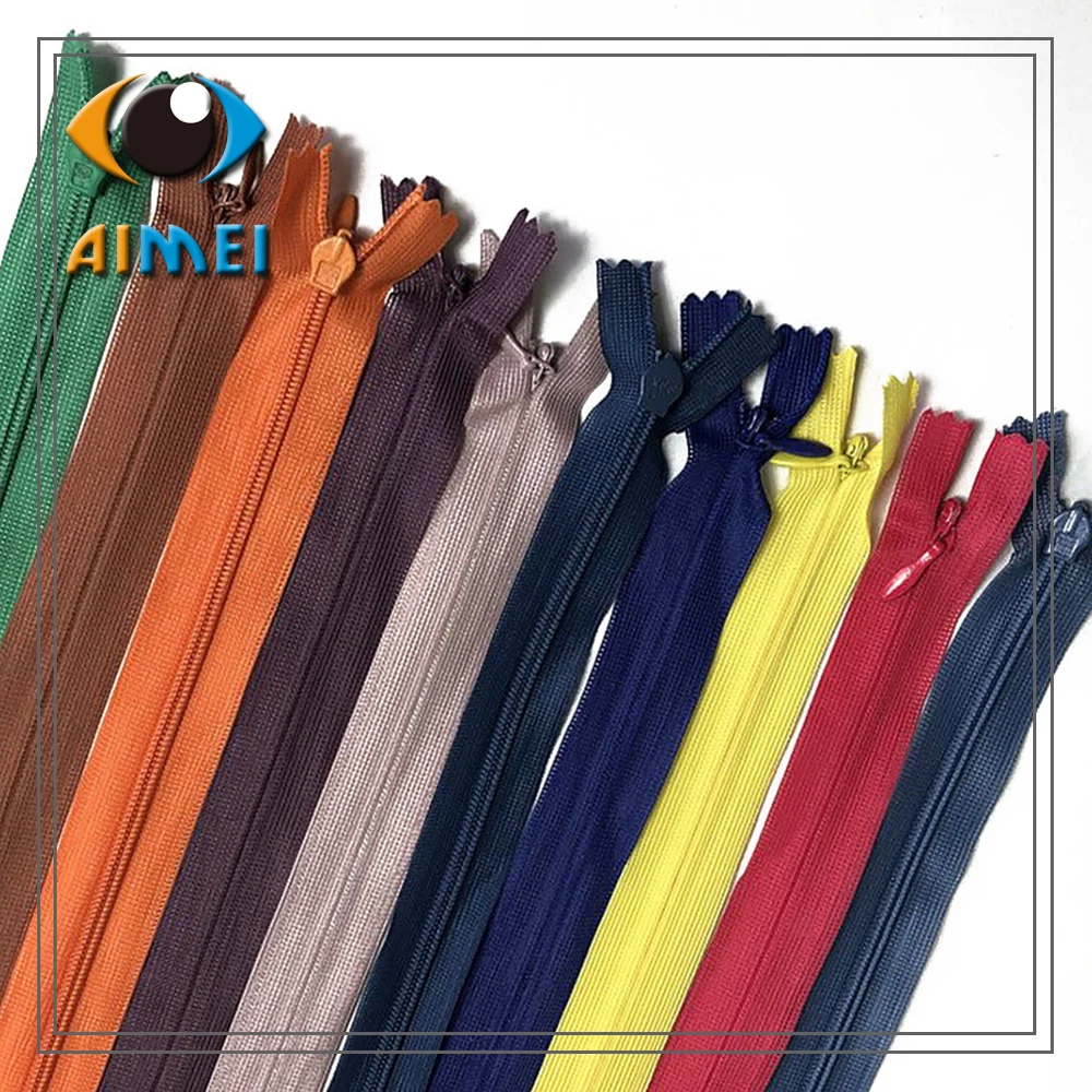 5Pcs 60Cm Invisible Zipper Secret Zippers For Clothes Tailoring Accessories Lace Zipper Diy Shoe Repair Knitting Zips For Sewing