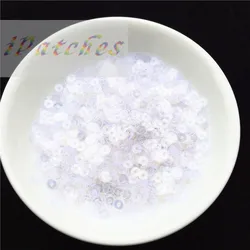 4000pcs(10g) 3mm White Transparent Sequins Paillette Sewing Craft Good Quality flat round loose Sequin for Clothing Accessories