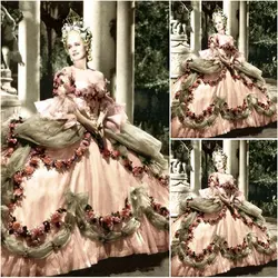 18 Century  Civil War Southern Belle Gown evening Dress/Victorian Lolita dresses/scarlett dress US6-26 SC-1048