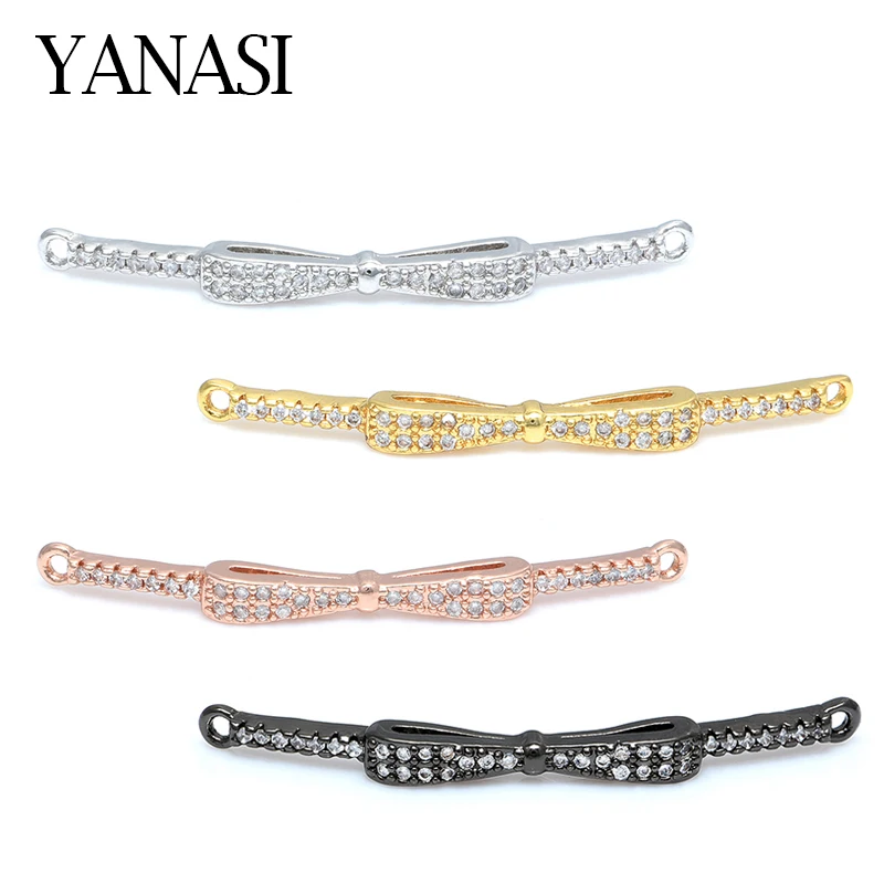 Bow Accessories for Bracelets Jewelry Findings Diy Handmade Connectors For Women Girl Bracelet Gift Jewelry Making Wholesale