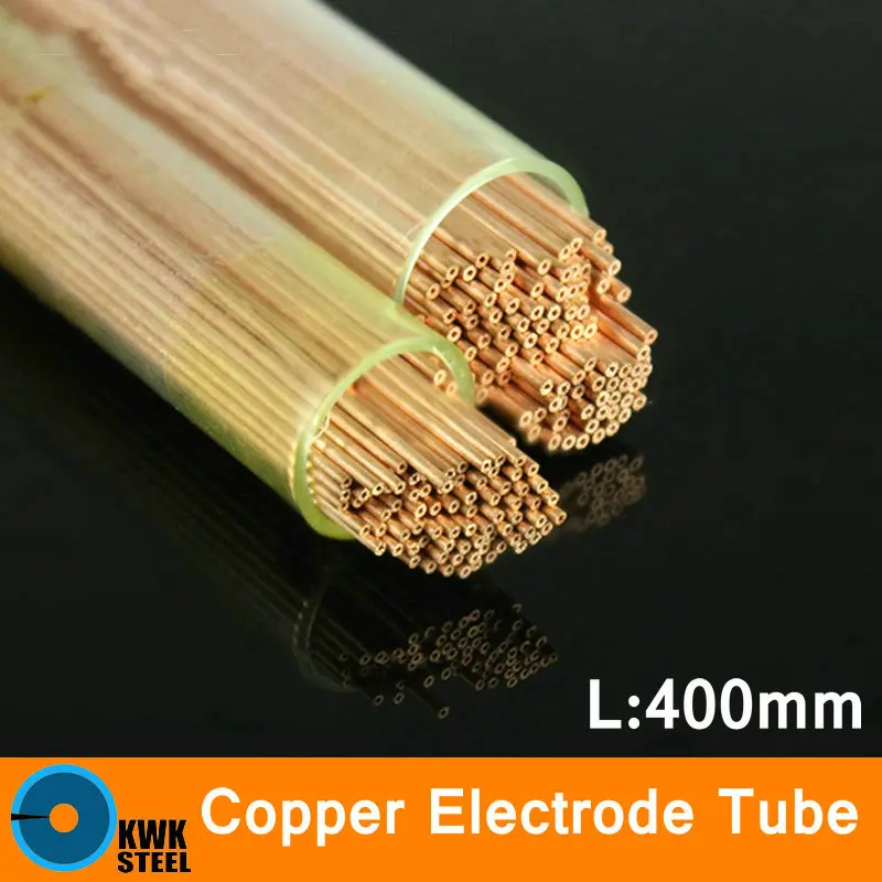 Electrode Tubes 400mm Long Copper Capillary Pipe Small Diameter Tube Pure Red Copper Electrode Material Copper CNC Process Size