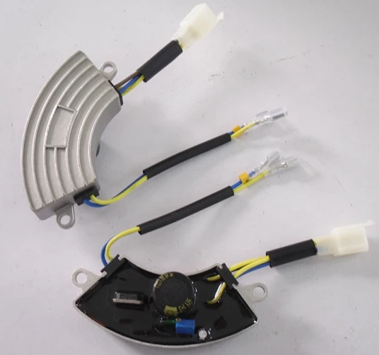 

5XPCS Half Moon Shape AVR with Aluminum Cover for 2KW~3KW Single Phase Generator with 6 Wires