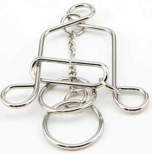 Bell Shape Metal Wire Puzzle Classic Magic Brain Teaser Game