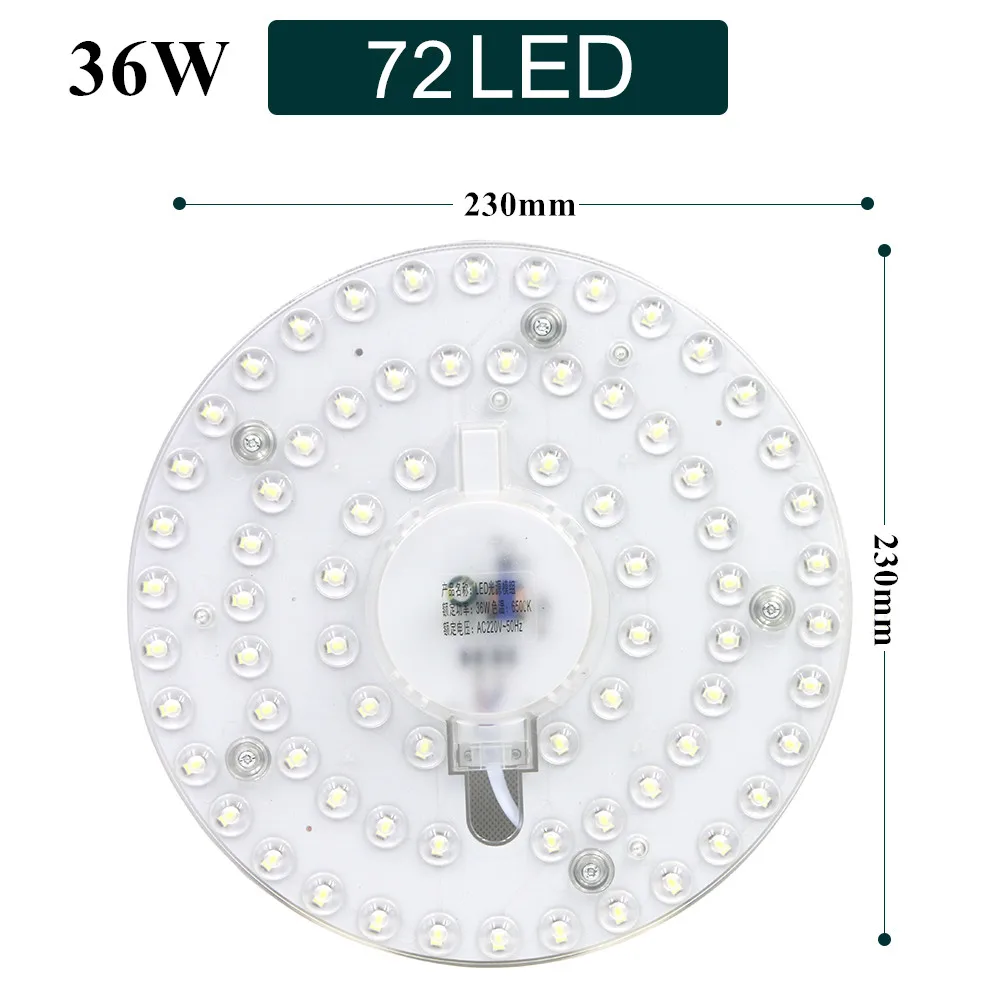 Imagem -05 - Donwei 12w 18 24 36 Luzes do Painel Placa Modificado Fonte de Luz Lâmpada Interior Poupança Energia Luzes Led para o Quarto Sala Estar