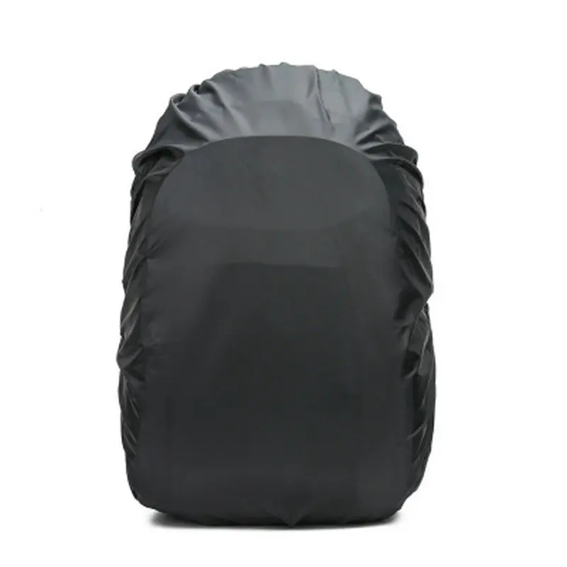 1pcs Ultralight Backpack Waterproof Cover 35-45L Universal OutdoorSport Climbing Bags Rain Cover Inside Silver watering Coating