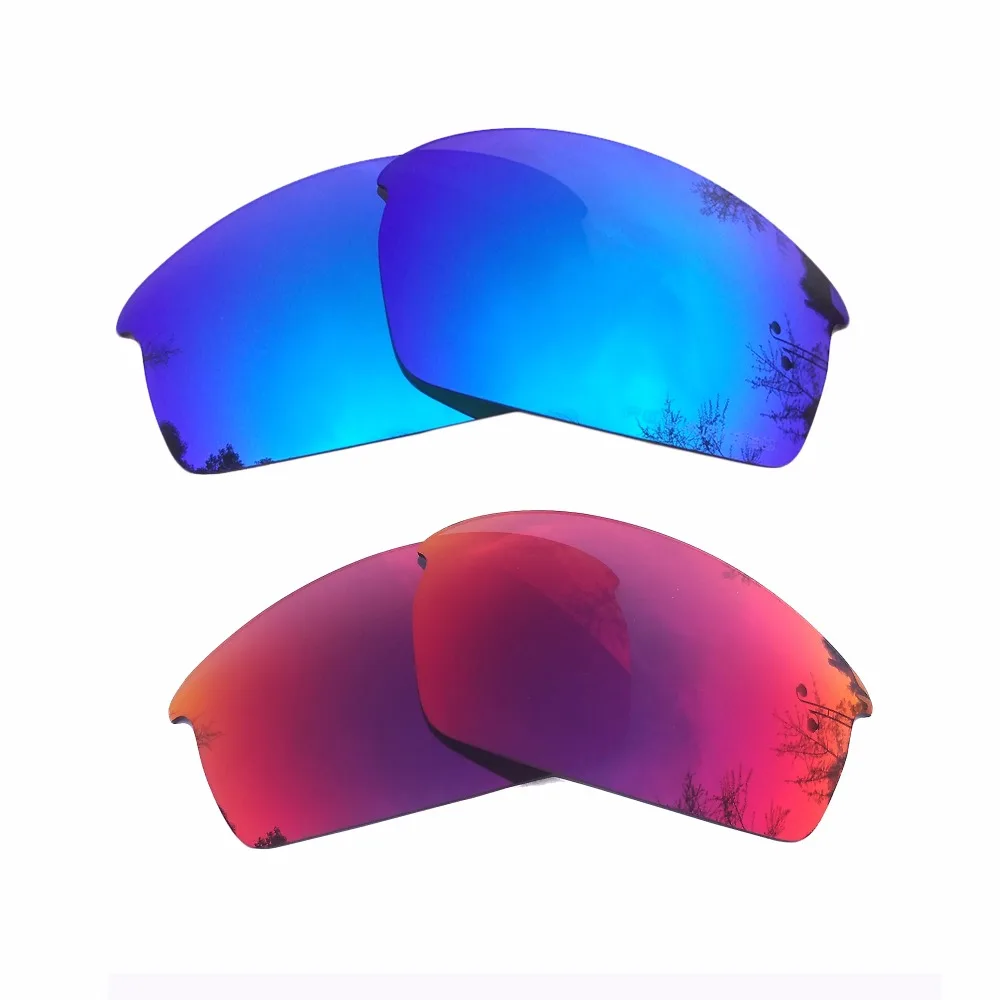 Ice Blue & Midnight Sun Mirrored Polarized Replacement Lenses for-Oakley Bottle Rocket Frame 100% UVA & UVB