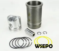 OEM Quality&Factory Direct Supply! Cylinder Liner/Sleeve+Piston Kit(6 PC Kit)for JD185 4 Stroke Small Water Cooled Diesel Engine