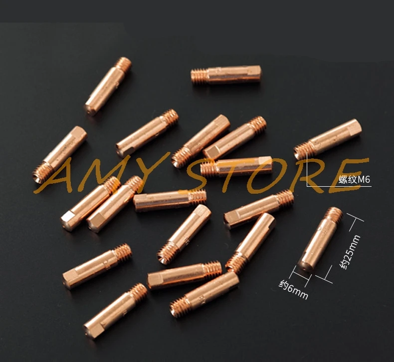 10/20Pcs MB15AK 24KD 36KD M6 M8 Copper MIG/MAG Soldering Welding Torch Contact Tip Gas Nozzle 0.8 1.0 1.2 1.4 1.6mm Optional