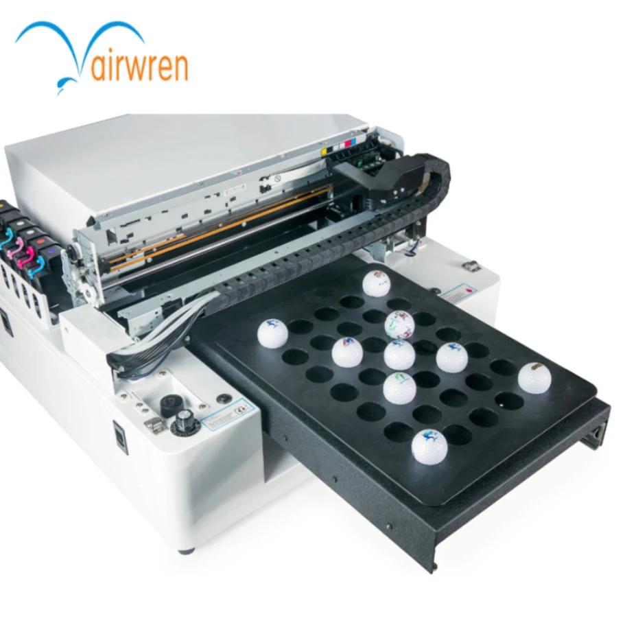 Hot Sale Best Quality A3 Golf Ball Pen Logo Printing Machine UV LED Flatbed Printer From China Supplier with Free RIP Software