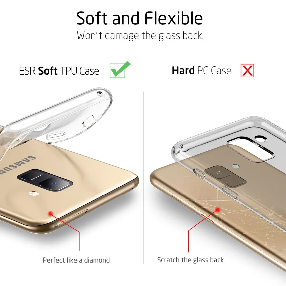 Transparent Case for Samsung Galaxy Note 8 9 10 20 S7 S8 S9 S10E S10 S20 S21 S22 S23 Plus Ultra FE Thin Soft TPU Silicone Cover